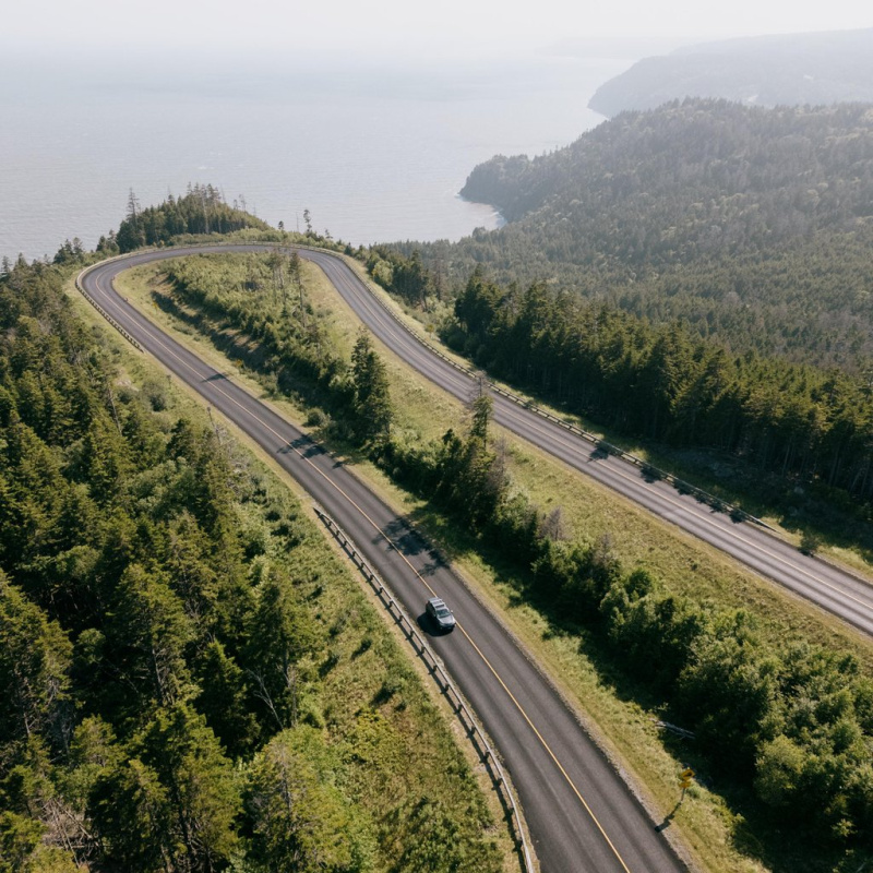 Route panoramique du Fundy Trail Provincial Park